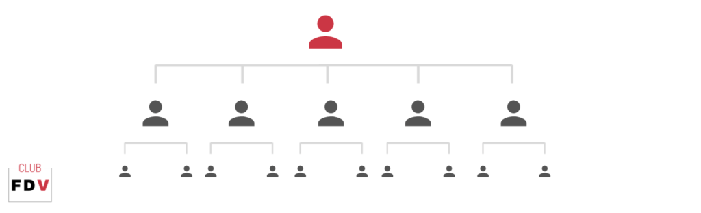 organigrama del departamento comercial vertical